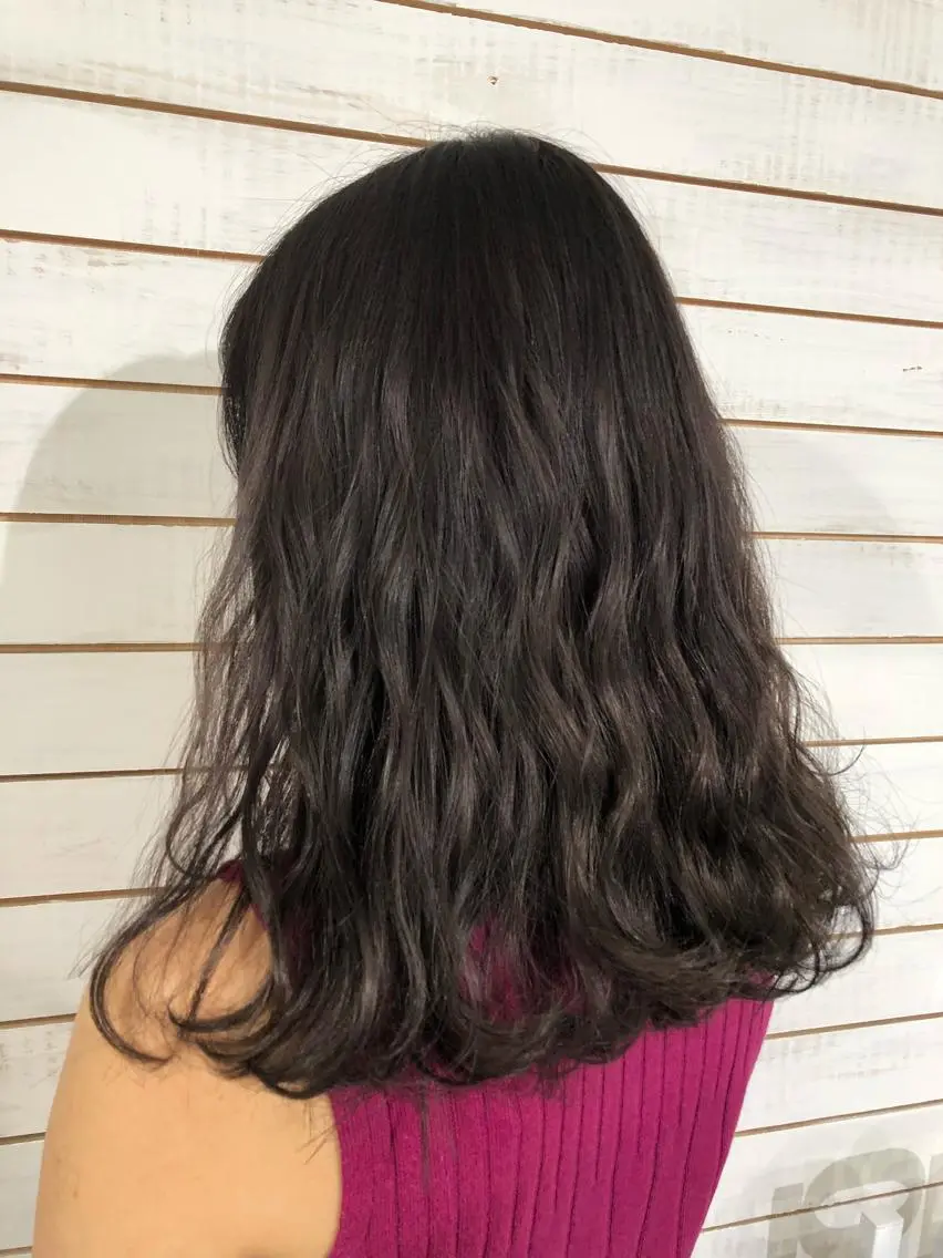 セミロング カラー ヘアカラー トリートメント 🧡艶髪/エクステ 🫧🧡YUKI❄️のヘアスタイル