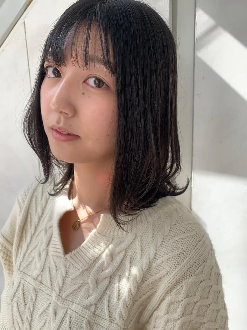ミディアム ヘアアレンジ カット トリートメント 鈴木 拓海のヘアスタイル