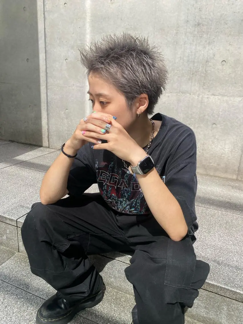 カラー メンズ 飯ヶ谷 成海のヘアスタイル