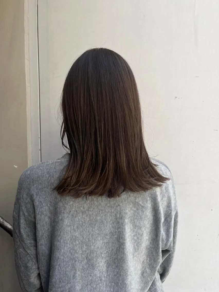 セミロング ヘアアレンジ 韓国好き🇰🇷 美容師MIKUのヘアスタイル