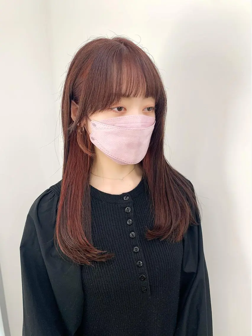ロング カラー パーマ ヘアアレンジ メンズ キッズ ネイル マツエク・マツパ アイブロウ レイヤーカット/ 巻ける縮毛矯正のヘアスタイル