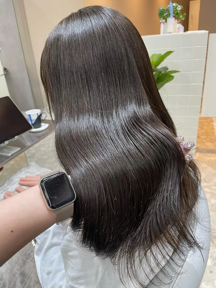 ミディアム カット トリートメント YUKI / レイヤーカット🤍のヘアスタイル