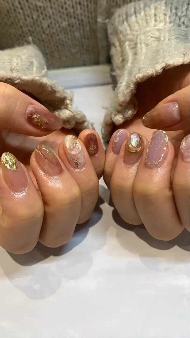 ネイル クリアネイル ニュアンスネイル nail* runa🌻のネイルデザイン