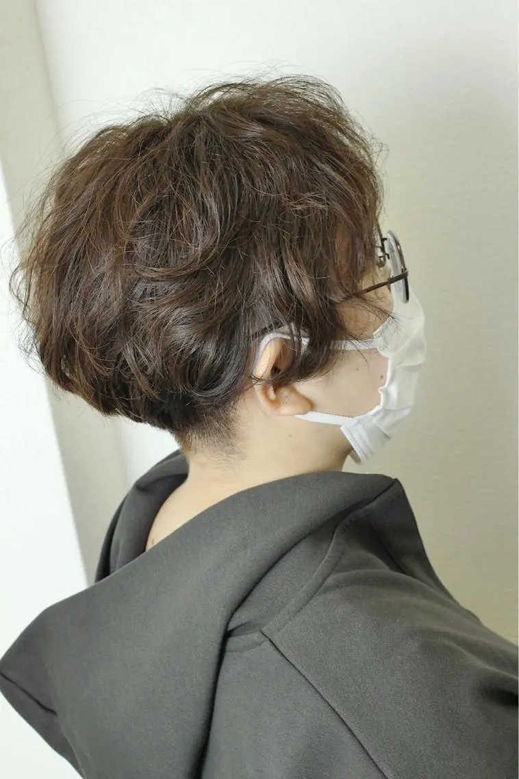 ショート カラー パーマ ショートヘア カット ヘアカラー 土居 正季のヘアスタイル