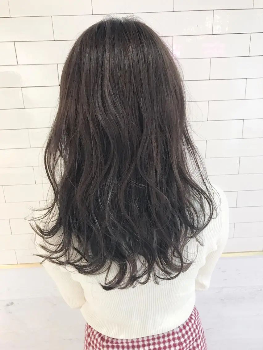 ミディアム カラー グレージュ ハイライトカラー 外国人風カラー ハイライト 🧡ショートの達人 🧡SHOのヘアスタイル