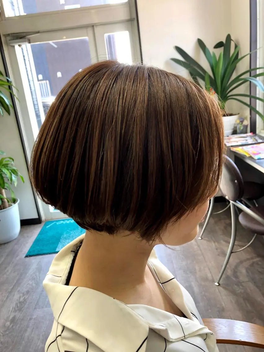 ショート カラー ショートボブ ベージュカラー ボブ ショートヘア 田中 真理のヘアスタイル