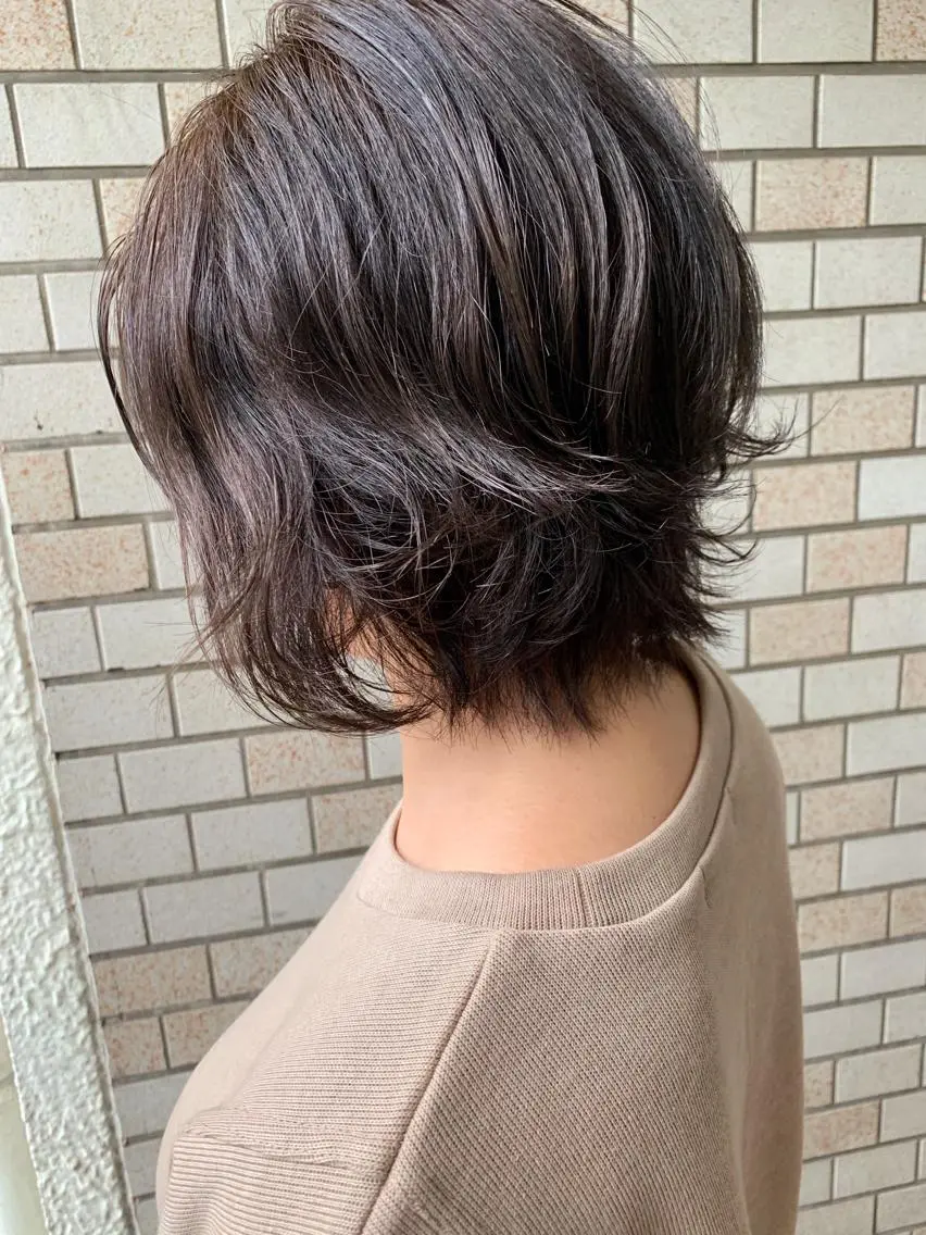 ショート カラー メンズパーマ メンズ特化ryoのヘアスタイル