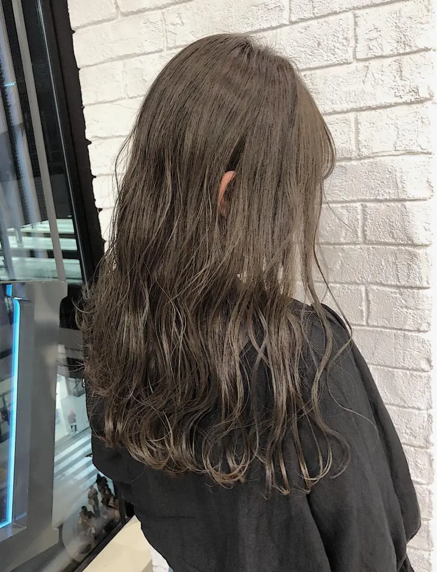 セミロング カラー ノンダメージ髪質改善 カラー💎/KURAのヘアスタイル