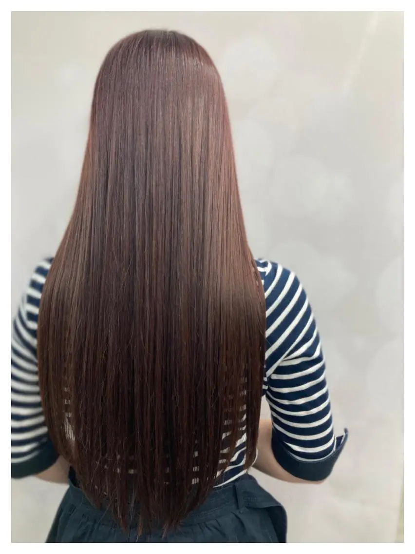 ロング カラー ヘアカラー トリートメント ブリーチ&似合せボブ 田中寛十のヘアスタイル