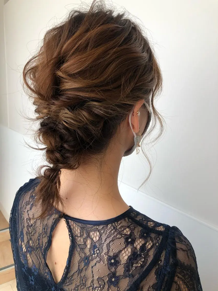 ヘアアレンジ ヘアセット 盛れるレイヤーカット 得意🌹井上美沙のヘアスタイル