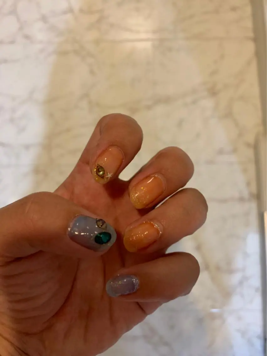 ネイル クリアネイル aki_orenge nailのネイルデザイン