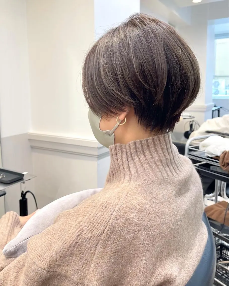 ショート オカダ ノゾミのヘアスタイル