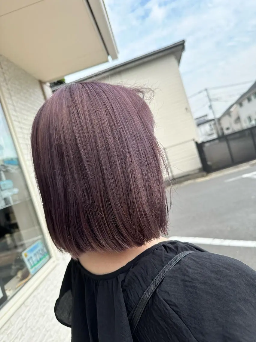ショート カラー 🪼高評価🪼 💎柴崎の藤咲💎のヘアスタイル