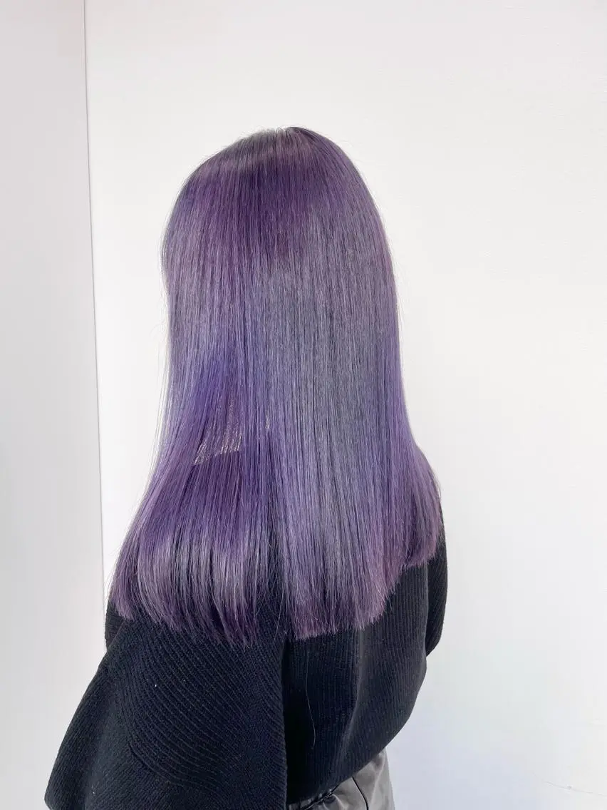 ミディアム カラー ヘアカラー トリートメント 🤍💕ブリーチカラ ーAyaka💕🤍のヘアスタイル