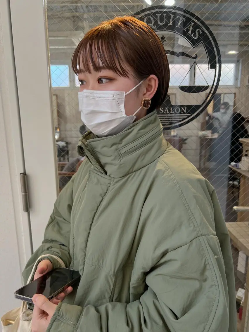 ショート カラー ショートボブ ベージュカラー 透明感カラー グレージュ ハイトーンカラー 蔵前 デザインカット KOBAYASHIのその他イメージ