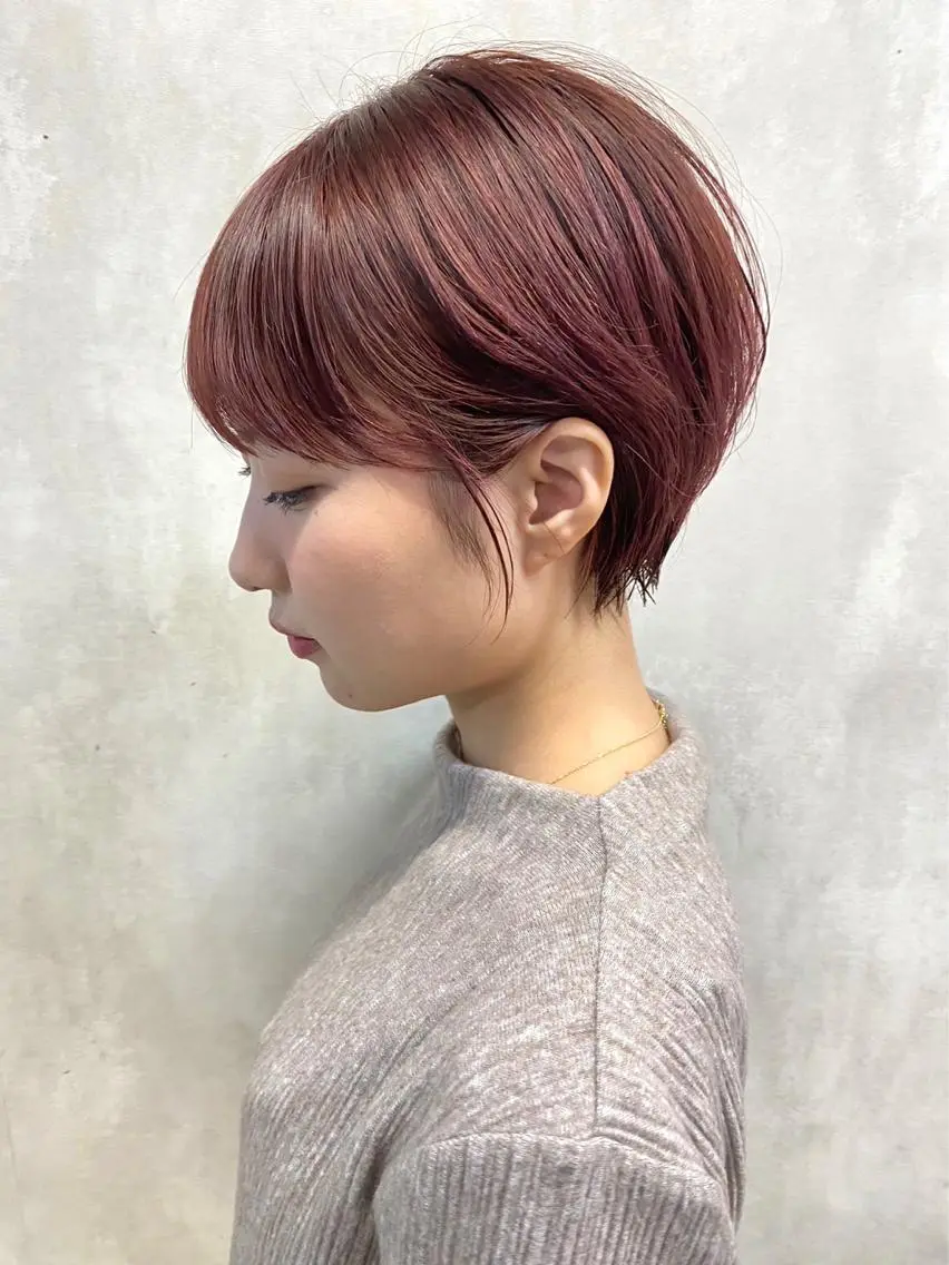 ショート カラー ヘアアレンジ ヘアカラー トリートメント 🎀暖色カラー🎀 ♡yurika♡のヘアスタイル