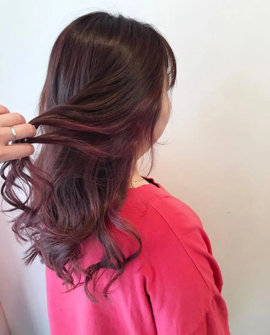 ロング カラー ピンクカラー mayo 🐄🌈のヘアスタイル