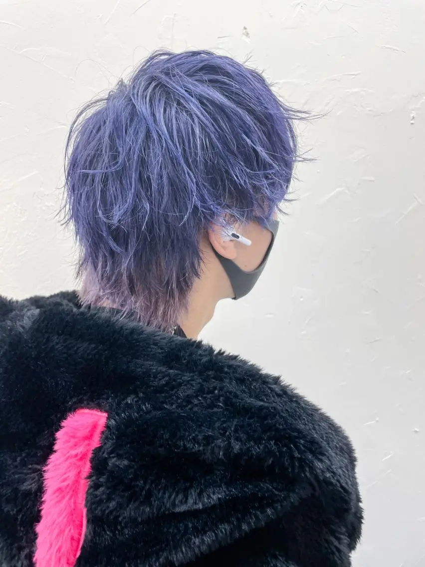 ショート カラー メンズ メンズパーマ メンズ特化ryoのヘアスタイル