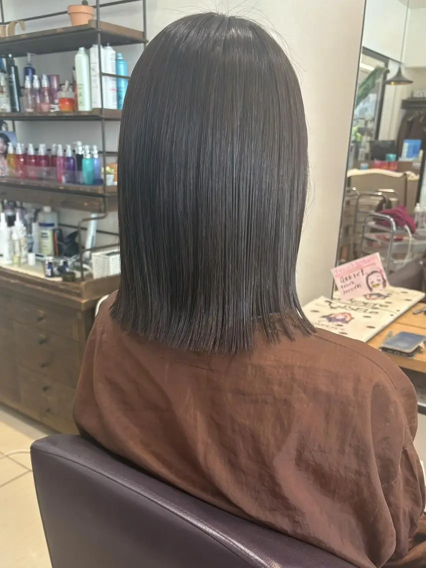 ミディアム BbyC justbeautyのヘアスタイル