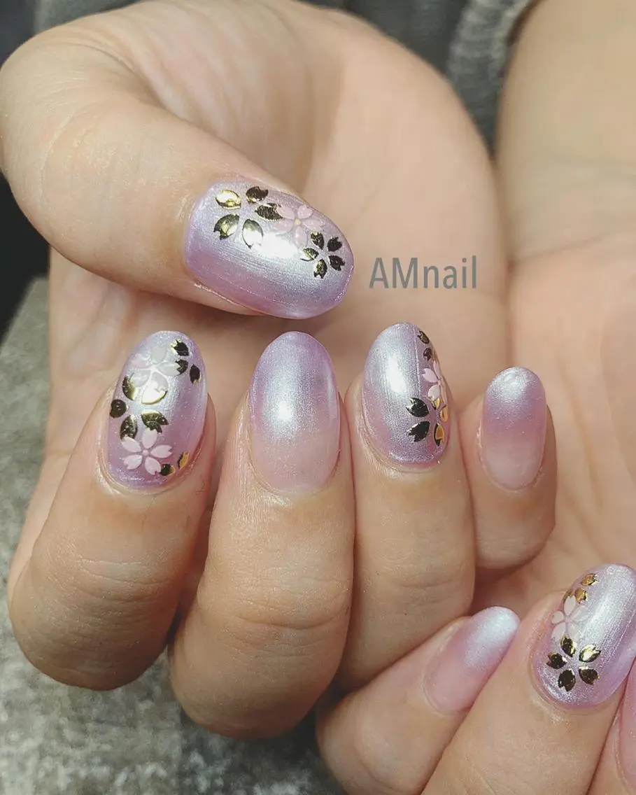 ネイル アートネイル グラデーション 持ち込み ワンカラーネイル ハンドネイル Am:nail 柏 SUE（スゥ）のネイルデザイン