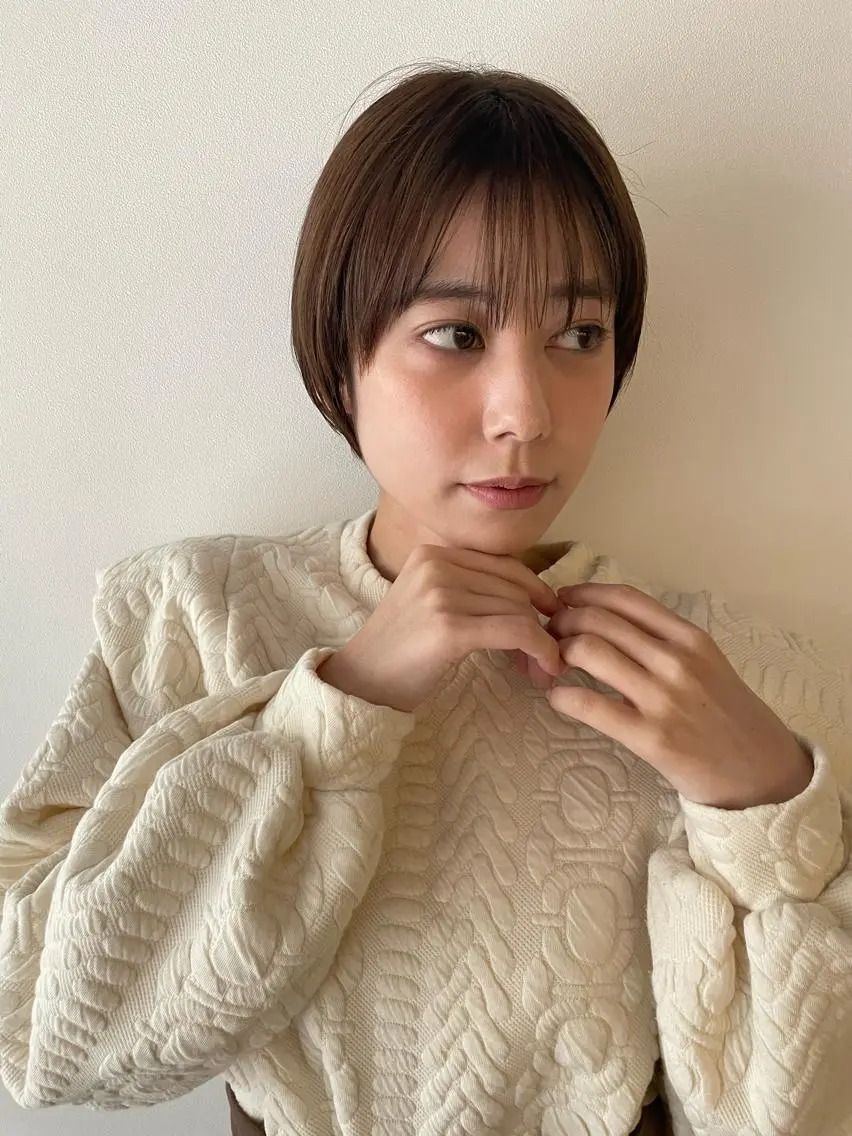 ショート カラー カット ヘアカラー なりたいが叶う ながしまじゅんきのヘアスタイル