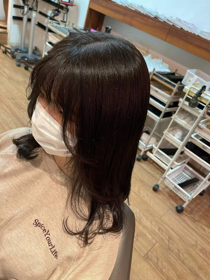 セミロング カラー ヘアアレンジ 縮毛/髪質改善🌈 川井雄太のヘアスタイル