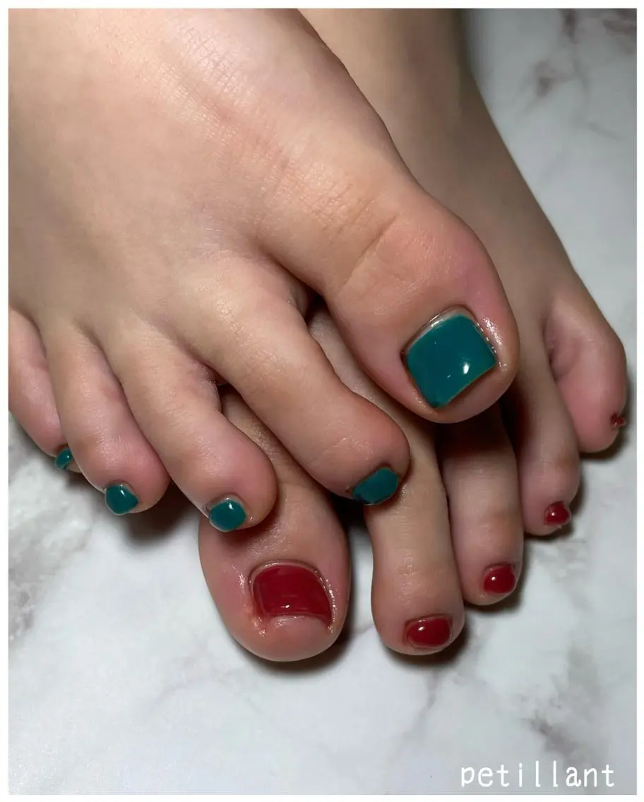 ネイル フットネイル nail salon petillantのネイルデザイン