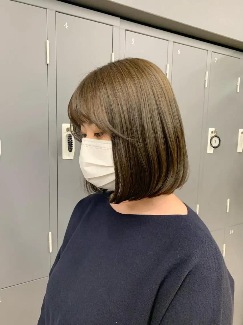 ミディアム ボブ 寺尾 綾乃のヘアスタイル