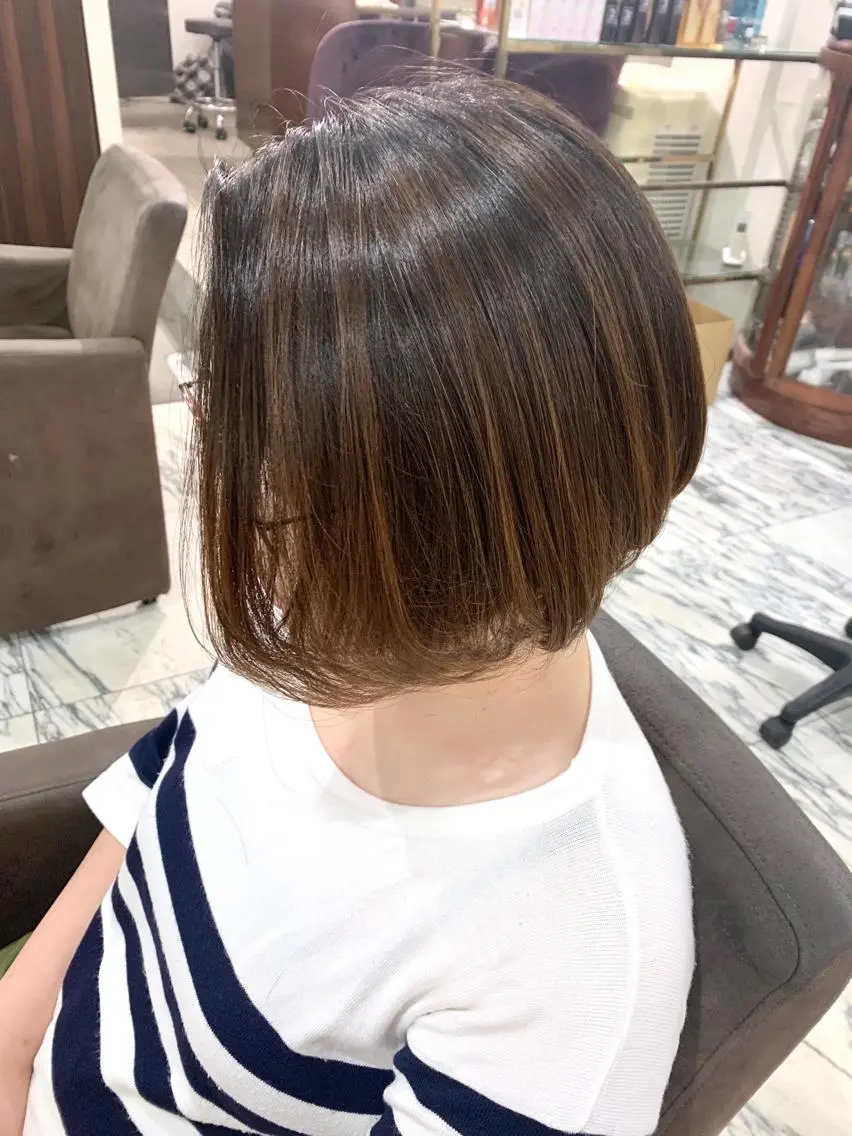 ショート カラー メンズ縮毛矯正 細谷碧海のヘアスタイル