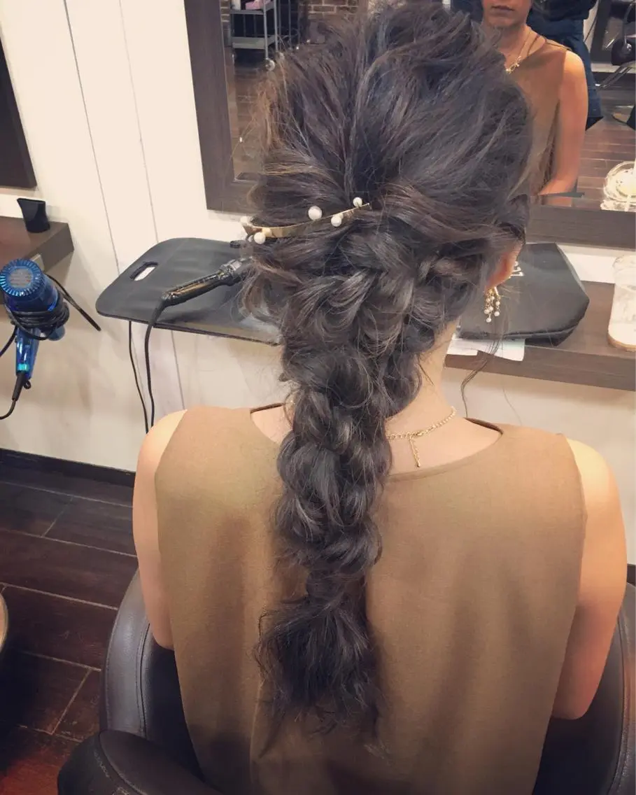 ヘアアレンジ 結婚式・ブライダル yaya✂︎ 美髪/艶カラーのヘアスタイル