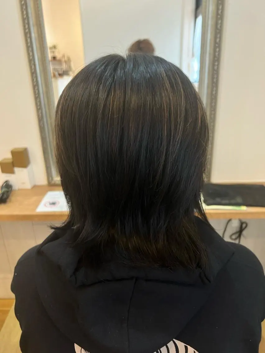 ミディアム カラー メンズ メンズハイライト ハイライトカラー ハイライト 🐰ハイトーンカラー 畠山 渡🐰のヘアスタイル