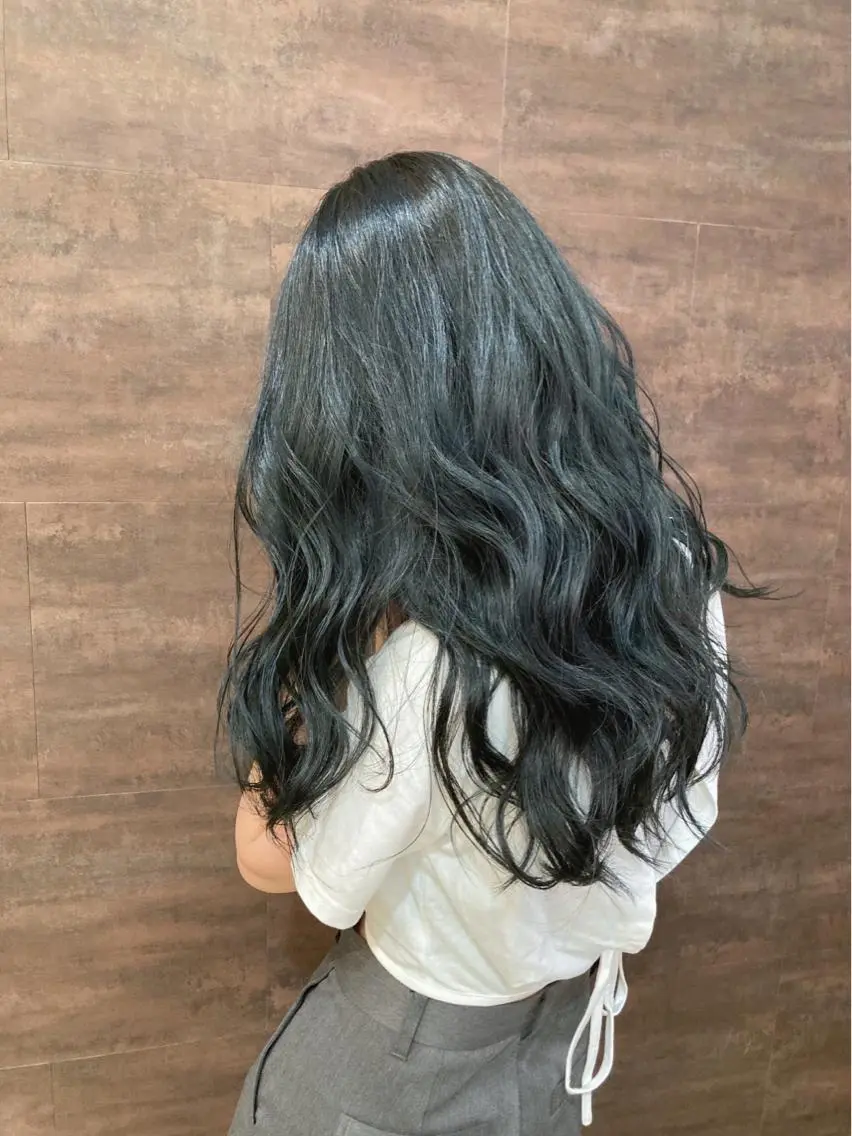 ロング カラー カット ヘアカラー トリートメント 宮原 佳苗のヘアスタイル