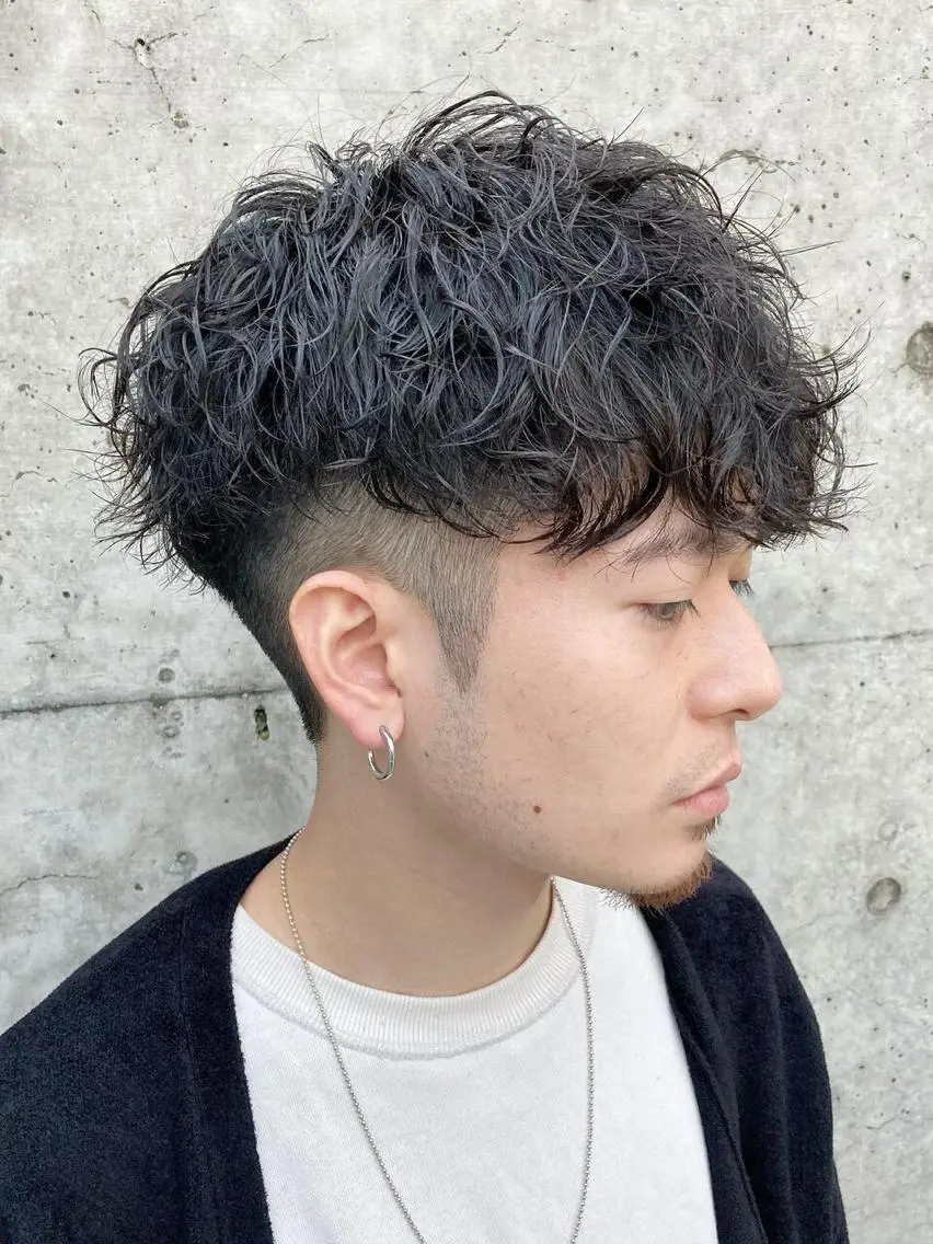 ショート パーマ メンズ メンズパーマ ツイストスパイラルパーマ スパイラルパーマ SENTA✨メンズ パーマ✨fifth栄のヘアスタイル