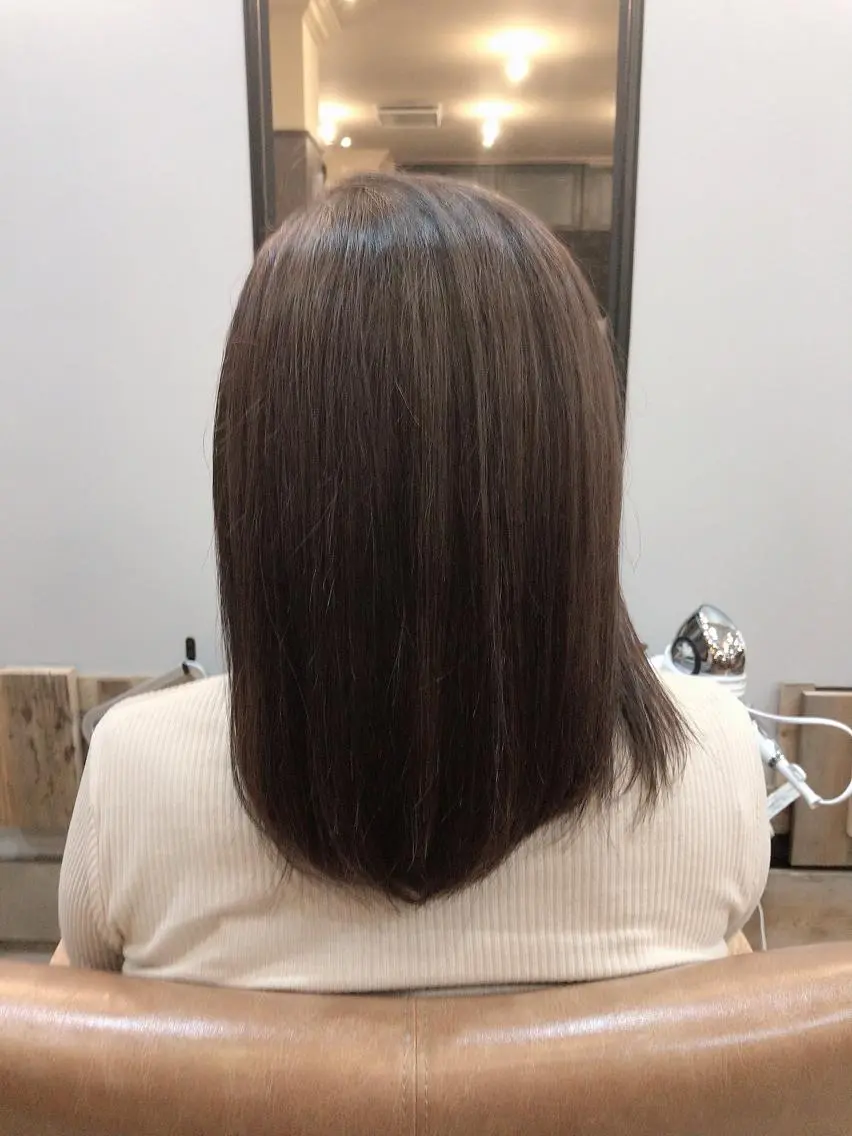 セミロング カラー ベージュカラー ハイライトカラー ハイライト 特殊カラー特化 ✂️SHIAN フジのヘアスタイル