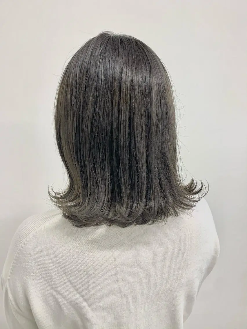 ミディアム カラー ブリーチなし透明感 🍀梅田・増田のヘアスタイル