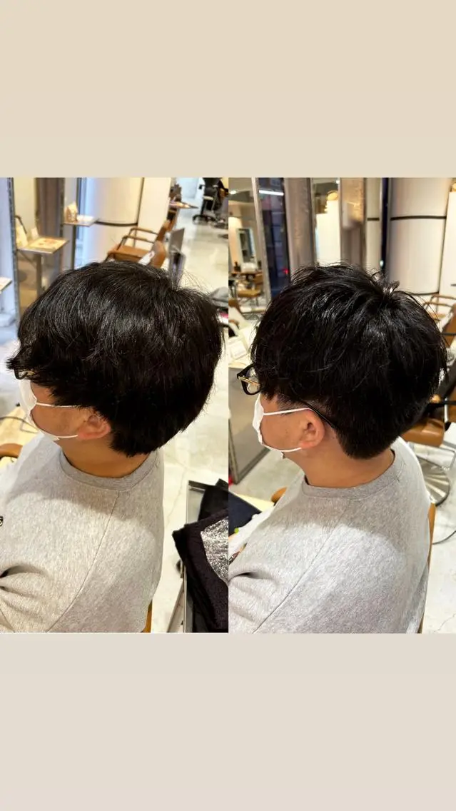 メンズ 縮毛矯正・髪質改善 特化 出納 直起のヘアスタイル