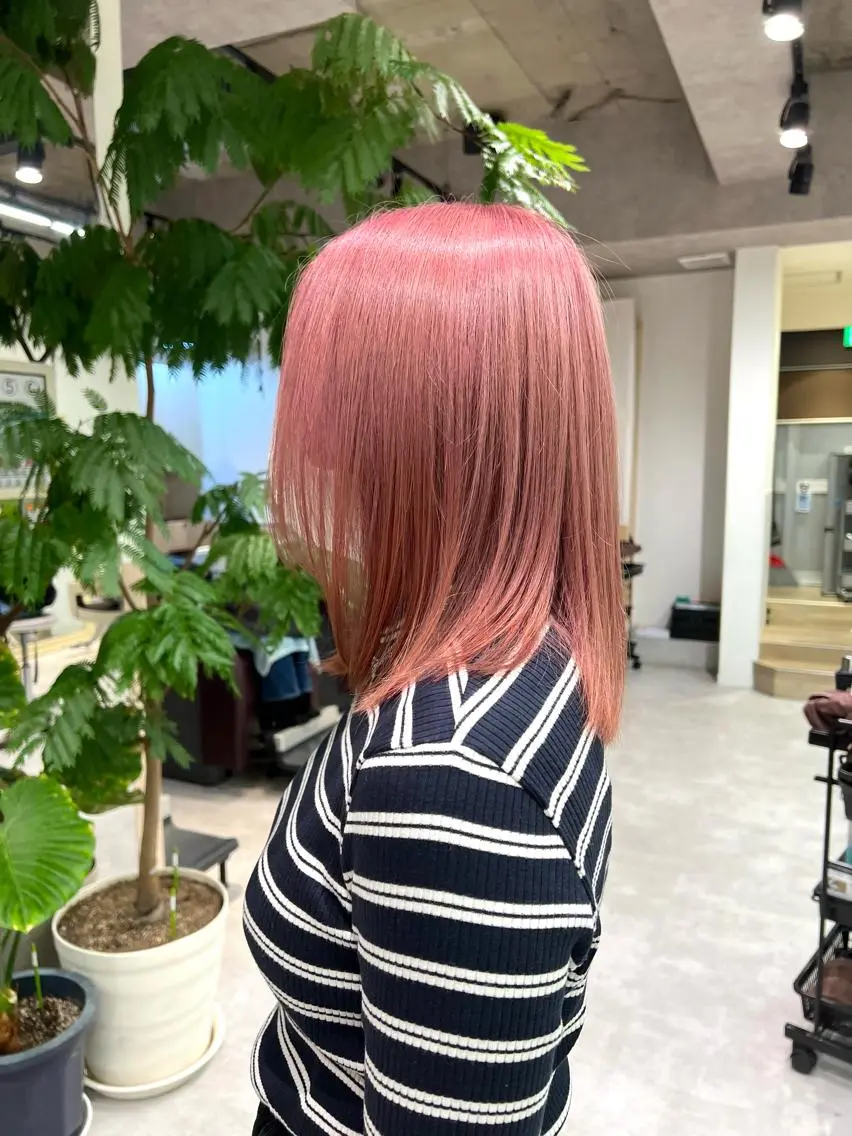 ミディアム カラー カット ヘアカラー トリートメント 🍀お悩み改善憧れの 美髪　小林風雅のヘアスタイル