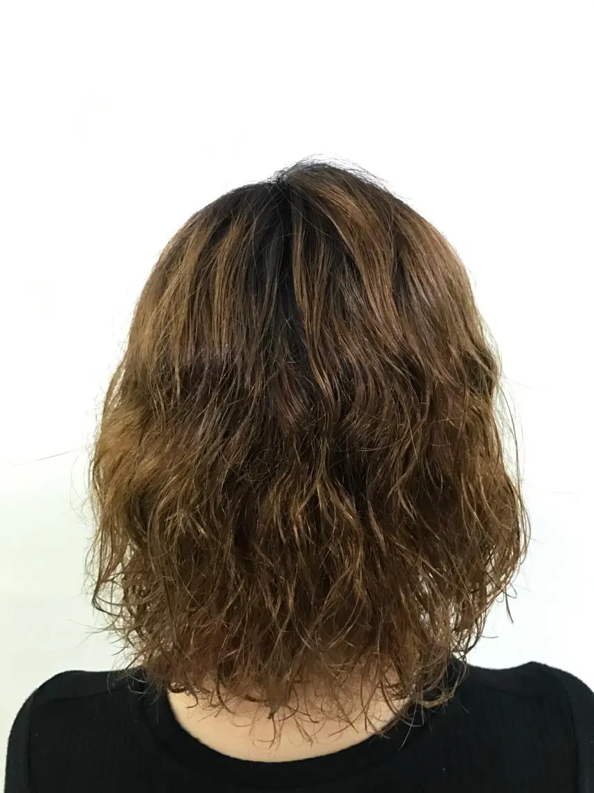 ミディアム パーマ ミディアムパーマ 中川 拓弥のヘアスタイル