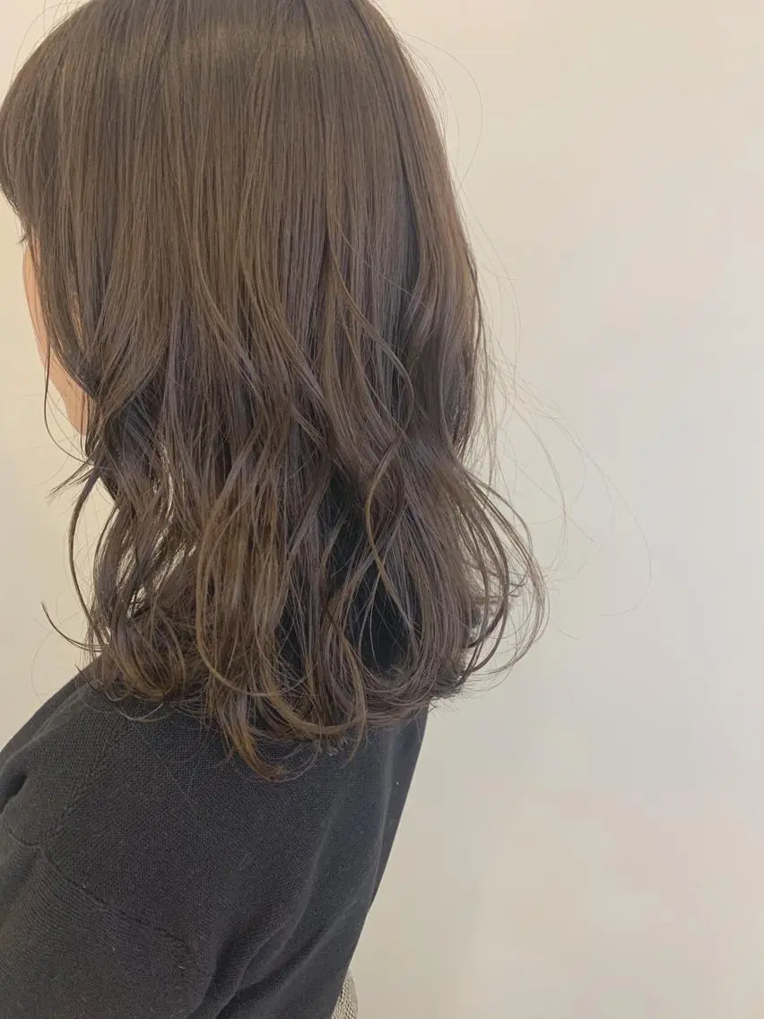 セミロング カット ヘアカラー パーマ トリートメント ヘッドスパ 🌿大内雅斗 🌿韓国ヘアのヘアスタイル