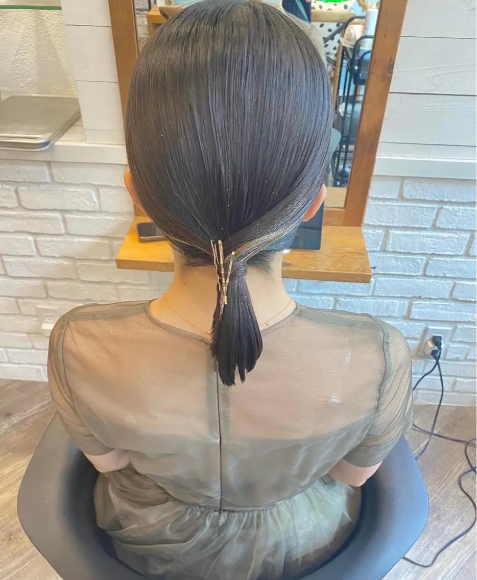 ミディアム ヘアアレンジ ボブ 🌟アレンジが似合う カラー🌟Rumiのヘアスタイル