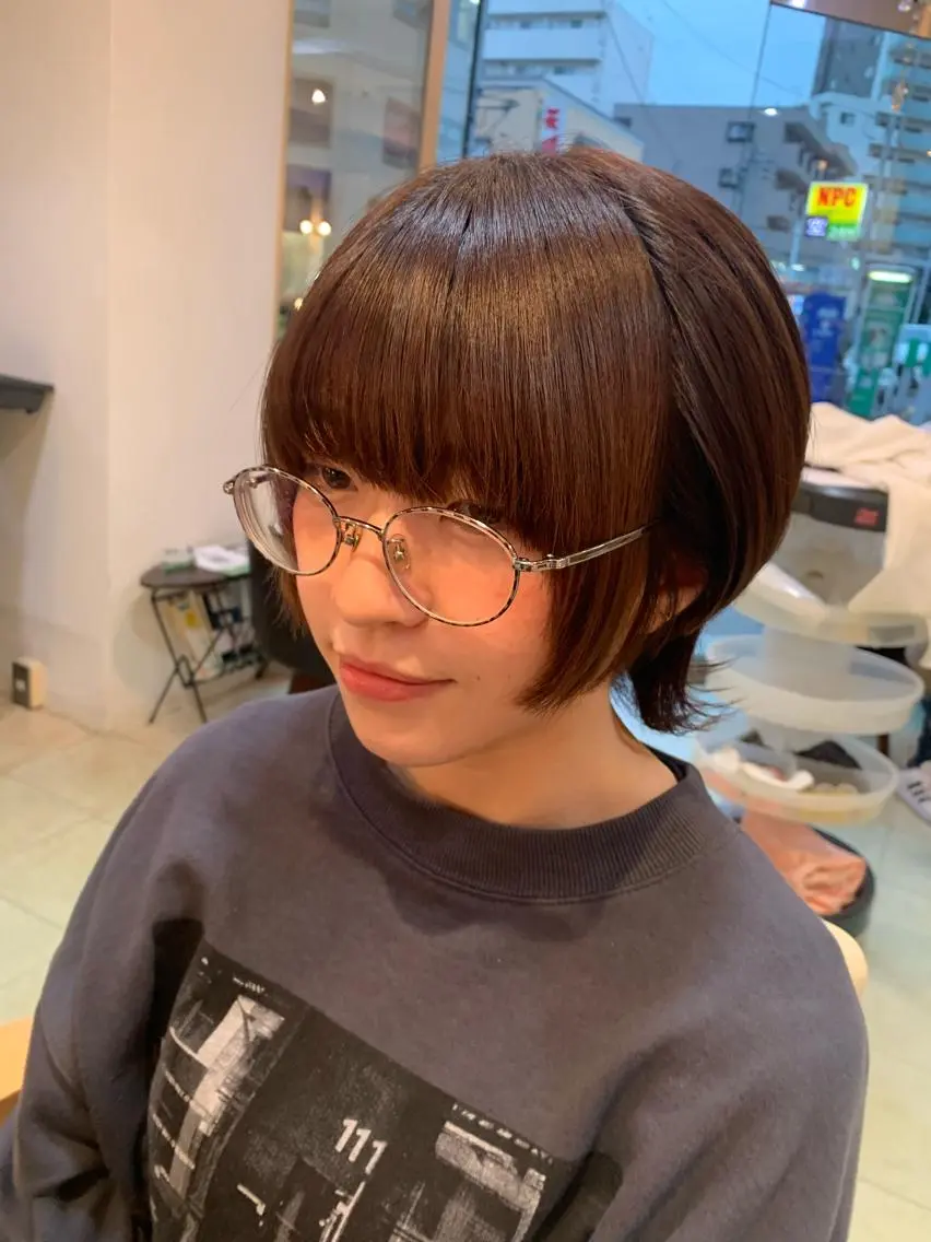 ショート ウルフカット トリートメント nishimura makotoのヘアスタイル