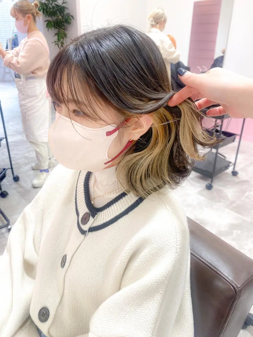 ミディアム 髪質改善韓国レイヤー SHIORI🦋のヘアスタイル