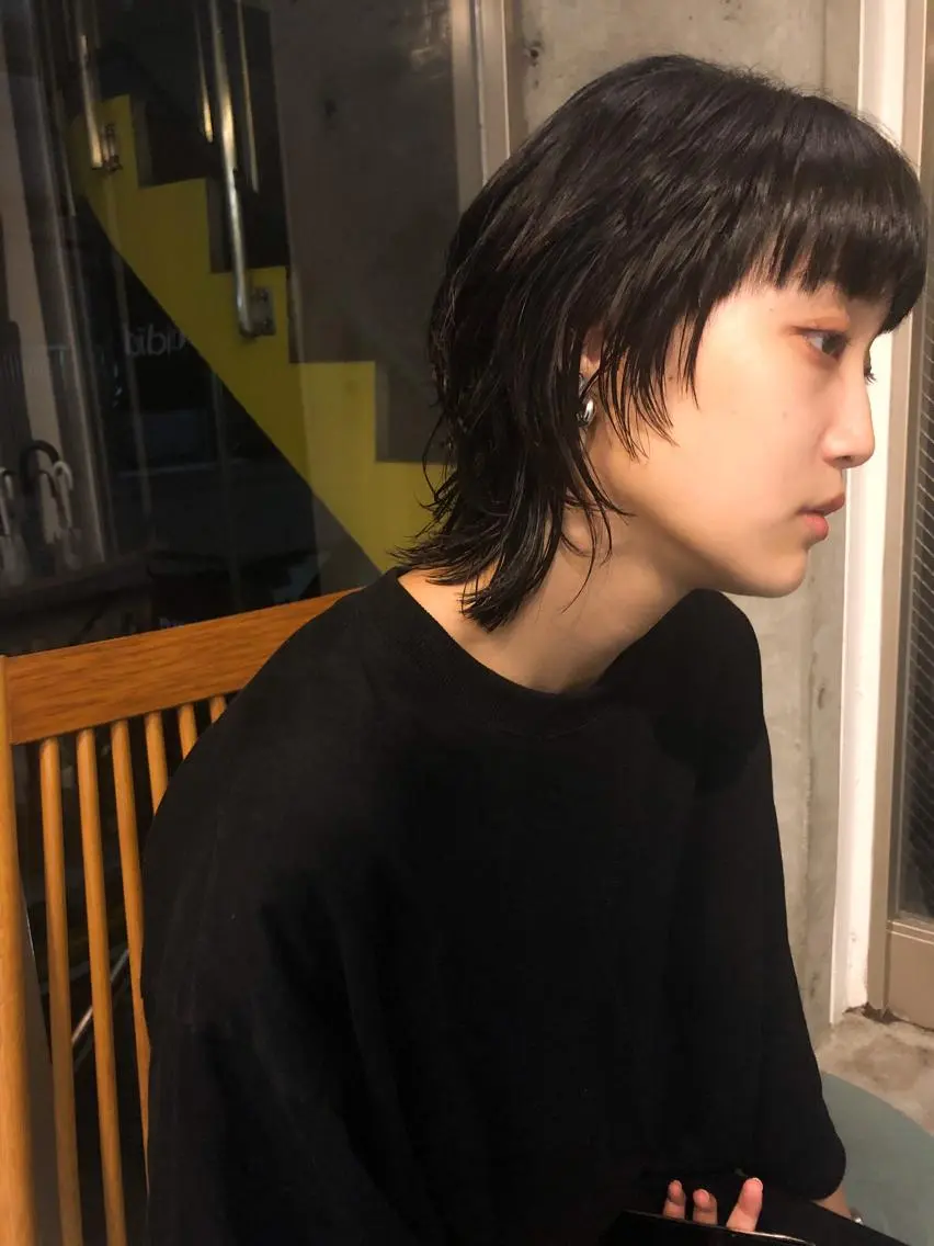 ショート ウルフカット 🌈圧倒的デザイン パーマ 関和希のヘアスタイル