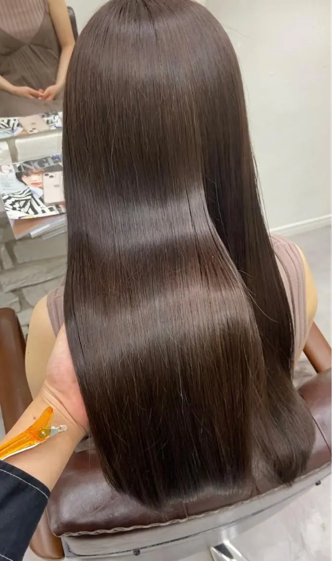 ロング 髪質改善 トリートメント 木下 奈々のヘアスタイル