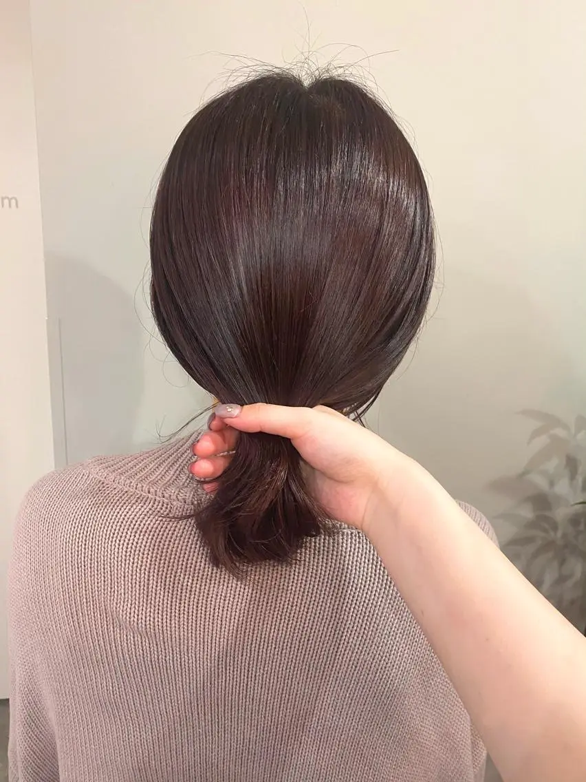 ミディアム カラー ヘアアレンジ ピンクカラー ボブ /ニュアンス/ satomi🧸💖のヘアスタイル