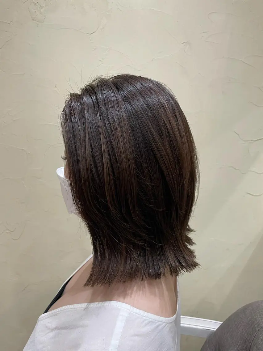 ミディアム ら んのヘアスタイル