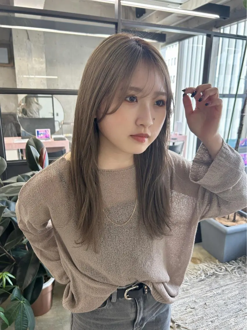 ロング カラー 似合わせカット maho/垢抜け カラーパーマのヘアスタイル