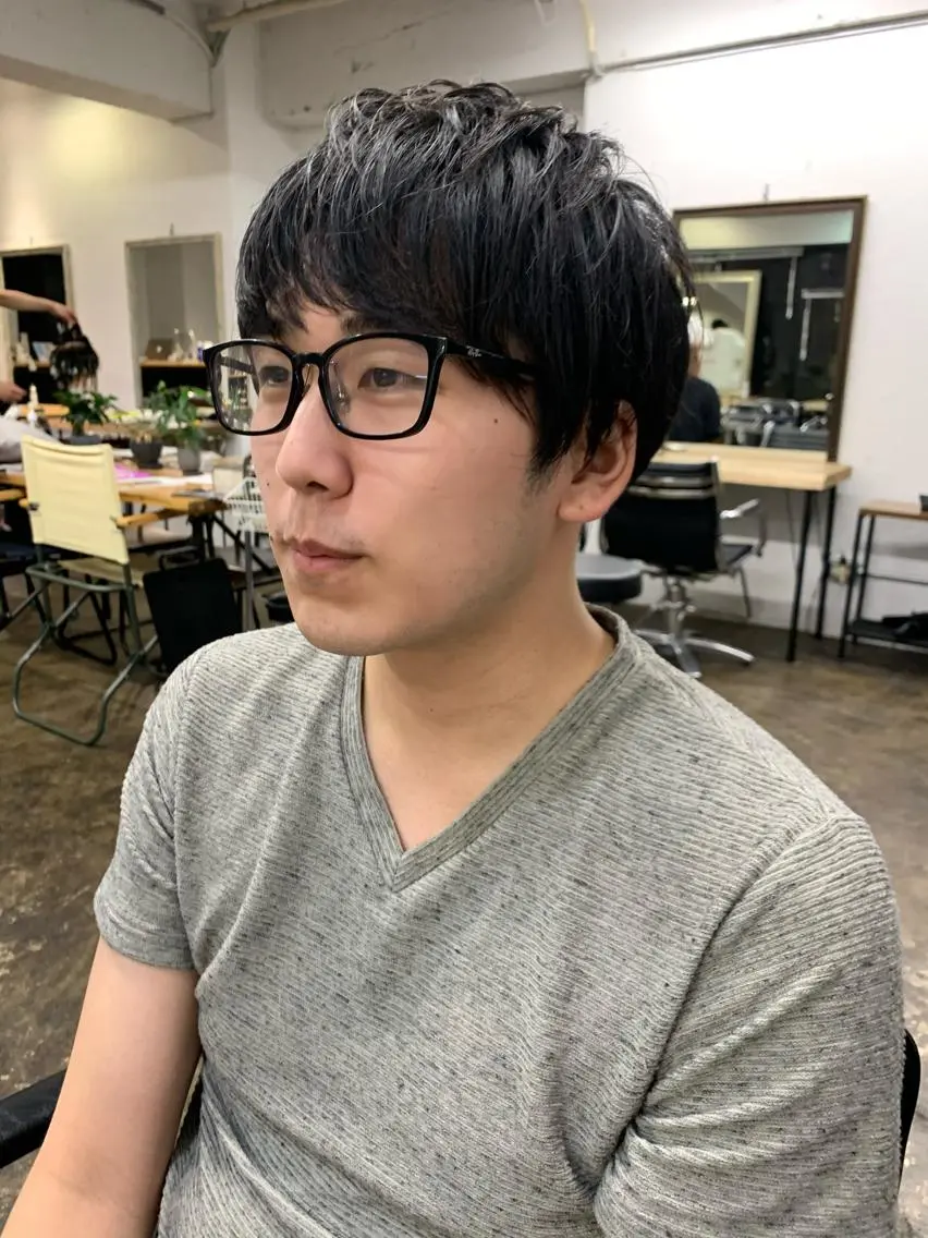 ショート メンズ メンズパーマ メンズ特化ryoのヘアスタイル
