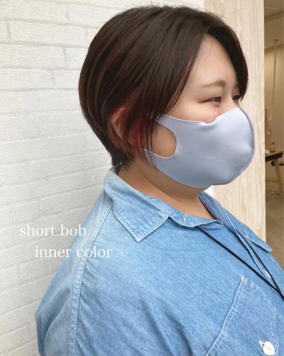 ショート カラー 切りっぱなしボブ ショートボブ ハンサムショート ブリーチ イヤリングカラー カット ヘアカラー トリートメント 初めてのショート お任せください✂️のヘアスタイル
