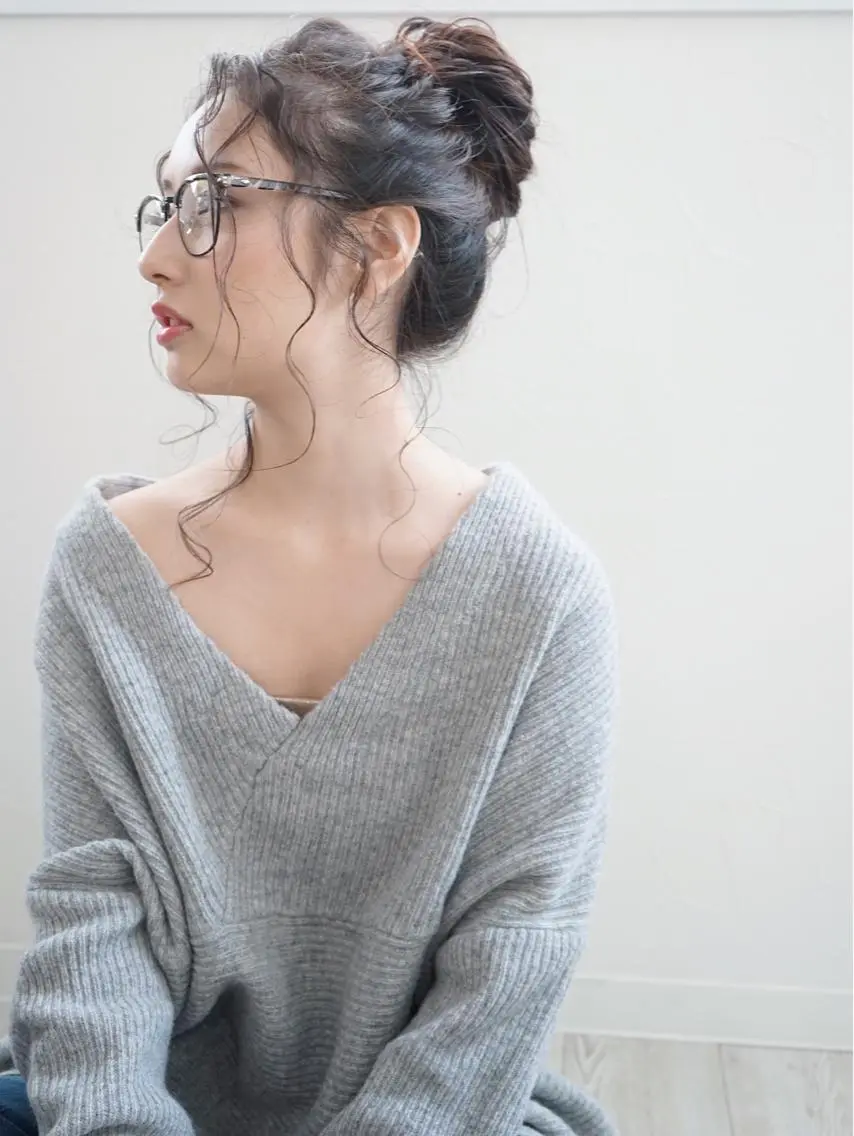 ロング カラー ヘアアレンジ トリートメント 花井 啓好のヘアスタイル